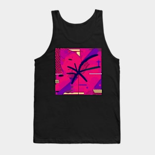 Retro Abstract Art Tank Top